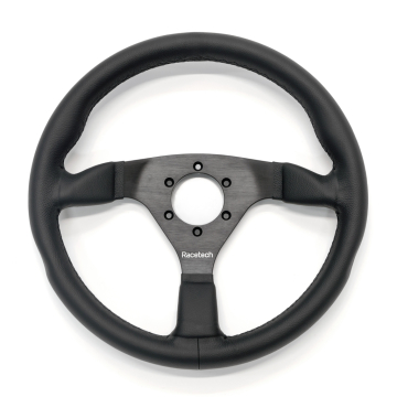 Flat Leather Steering Wheel - 350mm diameter