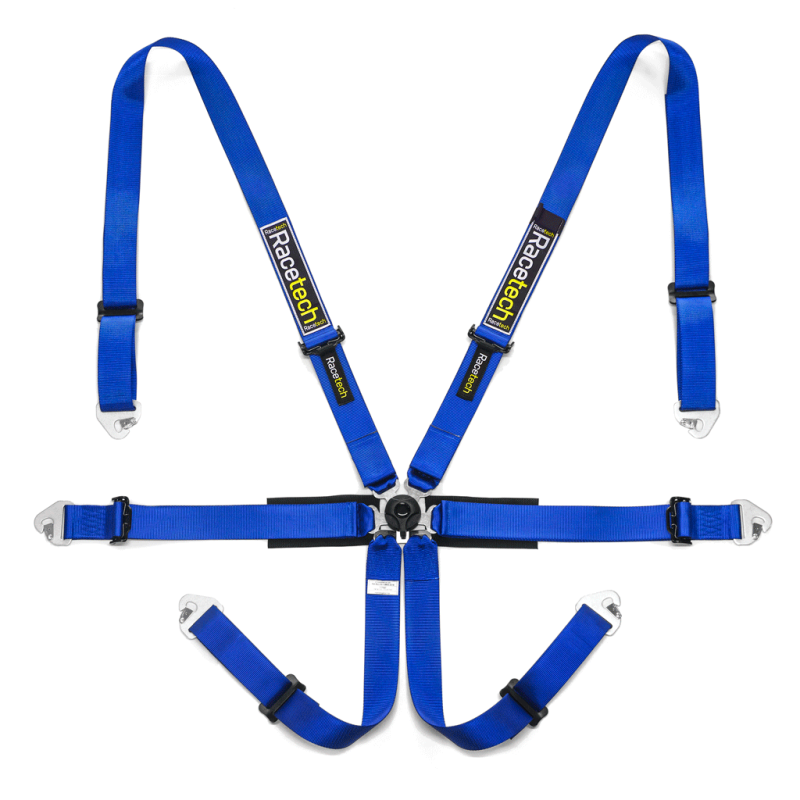 Pro International 6-Point Harness (Steel Adjusters) - Blue