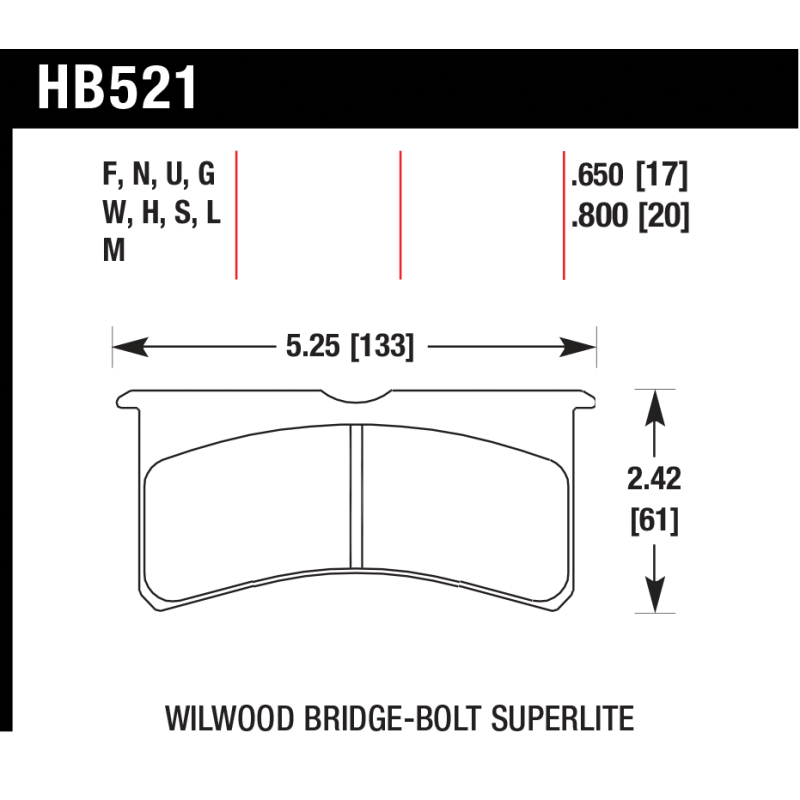 Hawk Pads - Wilwood Superlite